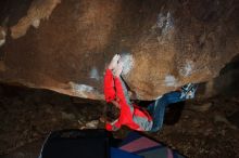 Bouldering in Hueco Tanks on 02/08/2020 with Blue Lizard Climbing and Yoga

Filename: SRM_20200208_1419450.jpg
Aperture: f/5.6
Shutter Speed: 1/250
Body: Canon EOS-1D Mark II
Lens: Canon EF 16-35mm f/2.8 L