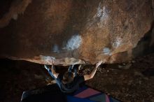 Bouldering in Hueco Tanks on 02/08/2020 with Blue Lizard Climbing and Yoga

Filename: SRM_20200208_1424310.jpg
Aperture: f/5.6
Shutter Speed: 1/250
Body: Canon EOS-1D Mark II
Lens: Canon EF 16-35mm f/2.8 L