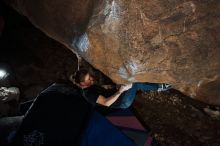 Bouldering in Hueco Tanks on 02/08/2020 with Blue Lizard Climbing and Yoga

Filename: SRM_20200208_1430440.jpg
Aperture: f/5.6
Shutter Speed: 1/250
Body: Canon EOS-1D Mark II
Lens: Canon EF 16-35mm f/2.8 L