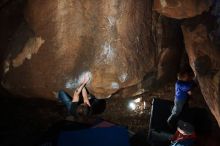 Bouldering in Hueco Tanks on 02/08/2020 with Blue Lizard Climbing and Yoga

Filename: SRM_20200208_1457520.jpg
Aperture: f/5.6
Shutter Speed: 1/250
Body: Canon EOS-1D Mark II
Lens: Canon EF 16-35mm f/2.8 L