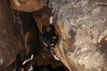 Bouldering in Hueco Tanks on 02/08/2020 with Blue Lizard Climbing and Yoga

Filename: SRM_20200208_1502420.jpg
Aperture: f/5.6
Shutter Speed: 1/250
Body: Canon EOS-1D Mark II
Lens: Canon EF 16-35mm f/2.8 L