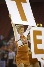 The lady longhorns defeated the Oral Roberts University's (ORU) Golden Eagles 79-40 Saturday night.

Filename: SRM_20061125_1313283.jpg
Aperture: f/2.8
Shutter Speed: 1/400
Body: Canon EOS-1D Mark II
Lens: Canon EF 80-200mm f/2.8 L