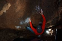 Bouldering in Hueco Tanks on 02/08/2020 with Blue Lizard Climbing and Yoga

Filename: SRM_20200208_1504390.jpg
Aperture: f/5.6
Shutter Speed: 1/250
Body: Canon EOS-1D Mark II
Lens: Canon EF 16-35mm f/2.8 L