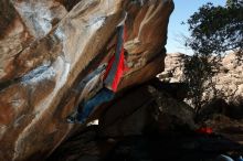 Bouldering in Hueco Tanks on 02/08/2020 with Blue Lizard Climbing and Yoga

Filename: SRM_20200208_1609010.jpg
Aperture: f/8.0
Shutter Speed: 1/250
Body: Canon EOS-1D Mark II
Lens: Canon EF 16-35mm f/2.8 L