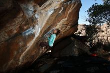 Bouldering in Hueco Tanks on 02/08/2020 with Blue Lizard Climbing and Yoga

Filename: SRM_20200208_1611060.jpg
Aperture: f/8.0
Shutter Speed: 1/250
Body: Canon EOS-1D Mark II
Lens: Canon EF 16-35mm f/2.8 L