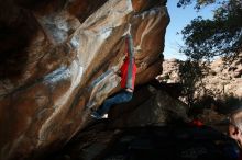 Bouldering in Hueco Tanks on 02/08/2020 with Blue Lizard Climbing and Yoga

Filename: SRM_20200208_1611330.jpg
Aperture: f/8.0
Shutter Speed: 1/250
Body: Canon EOS-1D Mark II
Lens: Canon EF 16-35mm f/2.8 L