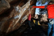 Bouldering in Hueco Tanks on 02/08/2020 with Blue Lizard Climbing and Yoga

Filename: SRM_20200208_1614050.jpg
Aperture: f/8.0
Shutter Speed: 1/250
Body: Canon EOS-1D Mark II
Lens: Canon EF 16-35mm f/2.8 L