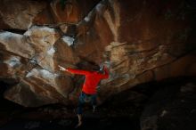 Bouldering in Hueco Tanks on 02/08/2020 with Blue Lizard Climbing and Yoga

Filename: SRM_20200208_1620290.jpg
Aperture: f/8.0
Shutter Speed: 1/250
Body: Canon EOS-1D Mark II
Lens: Canon EF 16-35mm f/2.8 L