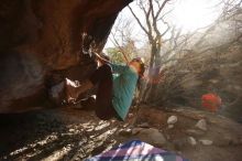 Bouldering in Hueco Tanks on 02/08/2020 with Blue Lizard Climbing and Yoga

Filename: SRM_20200208_1634450.jpg
Aperture: f/7.1
Shutter Speed: 1/250
Body: Canon EOS-1D Mark II
Lens: Canon EF 16-35mm f/2.8 L