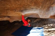 Bouldering in Hueco Tanks on 02/08/2020 with Blue Lizard Climbing and Yoga

Filename: SRM_20200208_1637160.jpg
Aperture: f/3.5
Shutter Speed: 1/250
Body: Canon EOS-1D Mark II
Lens: Canon EF 16-35mm f/2.8 L