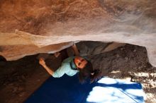 Bouldering in Hueco Tanks on 02/08/2020 with Blue Lizard Climbing and Yoga

Filename: SRM_20200208_1638300.jpg
Aperture: f/2.8
Shutter Speed: 1/250
Body: Canon EOS-1D Mark II
Lens: Canon EF 16-35mm f/2.8 L