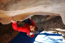 Bouldering in Hueco Tanks on 02/08/2020 with Blue Lizard Climbing and Yoga

Filename: SRM_20200208_1643310.jpg
Aperture: f/3.2
Shutter Speed: 1/250
Body: Canon EOS-1D Mark II
Lens: Canon EF 16-35mm f/2.8 L