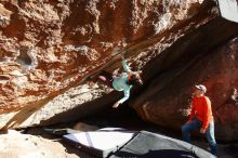 Bouldering in Hueco Tanks on 02/08/2020 with Blue Lizard Climbing and Yoga

Filename: SRM_20200208_1716400.jpg
Aperture: f/6.3
Shutter Speed: 1/250
Body: Canon EOS-1D Mark II
Lens: Canon EF 16-35mm f/2.8 L