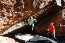 Bouldering in Hueco Tanks on 02/08/2020 with Blue Lizard Climbing and Yoga

Filename: SRM_20200208_1716410.jpg
Aperture: f/6.3
Shutter Speed: 1/250
Body: Canon EOS-1D Mark II
Lens: Canon EF 16-35mm f/2.8 L