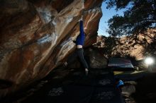 Bouldering in Hueco Tanks on 02/08/2020 with Blue Lizard Climbing and Yoga

Filename: SRM_20200208_1734260.jpg
Aperture: f/8.0
Shutter Speed: 1/250
Body: Canon EOS-1D Mark II
Lens: Canon EF 16-35mm f/2.8 L