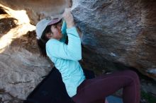 Bouldering in Hueco Tanks on 02/08/2020 with Blue Lizard Climbing and Yoga

Filename: SRM_20200208_1812310.jpg
Aperture: f/4.0
Shutter Speed: 1/250
Body: Canon EOS-1D Mark II
Lens: Canon EF 16-35mm f/2.8 L