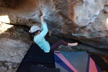 Bouldering in Hueco Tanks on 02/08/2020 with Blue Lizard Climbing and Yoga

Filename: SRM_20200208_1812340.jpg
Aperture: f/4.0
Shutter Speed: 1/250
Body: Canon EOS-1D Mark II
Lens: Canon EF 16-35mm f/2.8 L