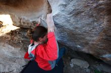 Bouldering in Hueco Tanks on 02/08/2020 with Blue Lizard Climbing and Yoga

Filename: SRM_20200208_1813490.jpg
Aperture: f/4.0
Shutter Speed: 1/250
Body: Canon EOS-1D Mark II
Lens: Canon EF 16-35mm f/2.8 L