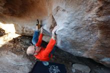 Bouldering in Hueco Tanks on 02/08/2020 with Blue Lizard Climbing and Yoga

Filename: SRM_20200208_1814280.jpg
Aperture: f/4.0
Shutter Speed: 1/250
Body: Canon EOS-1D Mark II
Lens: Canon EF 16-35mm f/2.8 L