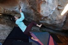 Bouldering in Hueco Tanks on 02/08/2020 with Blue Lizard Climbing and Yoga

Filename: SRM_20200208_1818520.jpg
Aperture: f/4.5
Shutter Speed: 1/250
Body: Canon EOS-1D Mark II
Lens: Canon EF 16-35mm f/2.8 L