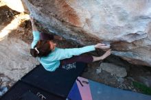 Bouldering in Hueco Tanks on 02/08/2020 with Blue Lizard Climbing and Yoga

Filename: SRM_20200208_1818590.jpg
Aperture: f/4.0
Shutter Speed: 1/250
Body: Canon EOS-1D Mark II
Lens: Canon EF 16-35mm f/2.8 L