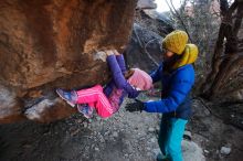 Bouldering in Hueco Tanks on 01/06/2020 with Blue Lizard Climbing and Yoga

Filename: SRM_20200106_1119590.jpg
Aperture: f/3.2
Shutter Speed: 1/250
Body: Canon EOS-1D Mark II
Lens: Canon EF 16-35mm f/2.8 L