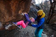 Bouldering in Hueco Tanks on 01/06/2020 with Blue Lizard Climbing and Yoga

Filename: SRM_20200106_1120000.jpg
Aperture: f/3.5
Shutter Speed: 1/250
Body: Canon EOS-1D Mark II
Lens: Canon EF 16-35mm f/2.8 L