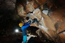 Bouldering in Hueco Tanks on 01/06/2020 with Blue Lizard Climbing and Yoga

Filename: SRM_20200106_1158570.jpg
Aperture: f/8.0
Shutter Speed: 1/250
Body: Canon EOS-1D Mark II
Lens: Canon EF 16-35mm f/2.8 L