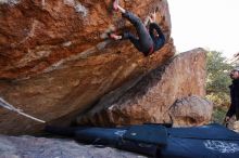 Bouldering in Hueco Tanks on 01/06/2020 with Blue Lizard Climbing and Yoga

Filename: SRM_20200106_1223120.jpg
Aperture: f/5.0
Shutter Speed: 1/320
Body: Canon EOS-1D Mark II
Lens: Canon EF 16-35mm f/2.8 L