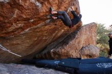 Bouldering in Hueco Tanks on 01/06/2020 with Blue Lizard Climbing and Yoga

Filename: SRM_20200106_1223130.jpg
Aperture: f/5.6
Shutter Speed: 1/320
Body: Canon EOS-1D Mark II
Lens: Canon EF 16-35mm f/2.8 L