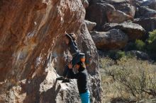 Bouldering in Hueco Tanks on 01/06/2020 with Blue Lizard Climbing and Yoga

Filename: SRM_20200106_1348050.jpg
Aperture: f/4.5
Shutter Speed: 1/400
Body: Canon EOS-1D Mark II
Lens: Canon EF 50mm f/1.8 II