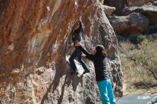 Bouldering in Hueco Tanks on 01/06/2020 with Blue Lizard Climbing and Yoga

Filename: SRM_20200106_1351330.jpg
Aperture: f/4.0
Shutter Speed: 1/400
Body: Canon EOS-1D Mark II
Lens: Canon EF 50mm f/1.8 II