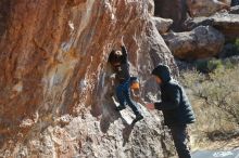 Bouldering in Hueco Tanks on 01/06/2020 with Blue Lizard Climbing and Yoga

Filename: SRM_20200106_1353030.jpg
Aperture: f/3.5
Shutter Speed: 1/400
Body: Canon EOS-1D Mark II
Lens: Canon EF 50mm f/1.8 II