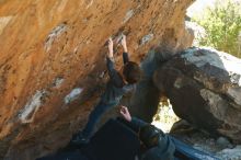 Bouldering in Hueco Tanks on 01/06/2020 with Blue Lizard Climbing and Yoga

Filename: SRM_20200106_1429311.jpg
Aperture: f/4.0
Shutter Speed: 1/320
Body: Canon EOS-1D Mark II
Lens: Canon EF 50mm f/1.8 II