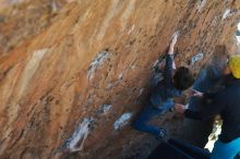 Bouldering in Hueco Tanks on 01/06/2020 with Blue Lizard Climbing and Yoga

Filename: SRM_20200106_1435000.jpg
Aperture: f/4.5
Shutter Speed: 1/320
Body: Canon EOS-1D Mark II
Lens: Canon EF 50mm f/1.8 II