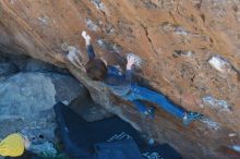 Bouldering in Hueco Tanks on 01/06/2020 with Blue Lizard Climbing and Yoga

Filename: SRM_20200106_1438310.jpg
Aperture: f/4.0
Shutter Speed: 1/320
Body: Canon EOS-1D Mark II
Lens: Canon EF 50mm f/1.8 II