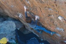 Bouldering in Hueco Tanks on 01/06/2020 with Blue Lizard Climbing and Yoga

Filename: SRM_20200106_1438320.jpg
Aperture: f/4.0
Shutter Speed: 1/320
Body: Canon EOS-1D Mark II
Lens: Canon EF 50mm f/1.8 II