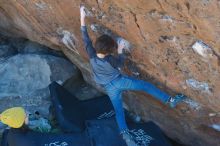 Bouldering in Hueco Tanks on 01/06/2020 with Blue Lizard Climbing and Yoga

Filename: SRM_20200106_1438330.jpg
Aperture: f/4.0
Shutter Speed: 1/320
Body: Canon EOS-1D Mark II
Lens: Canon EF 50mm f/1.8 II