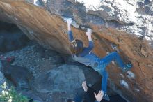 Bouldering in Hueco Tanks on 01/06/2020 with Blue Lizard Climbing and Yoga

Filename: SRM_20200106_1444540.jpg
Aperture: f/5.0
Shutter Speed: 1/320
Body: Canon EOS-1D Mark II
Lens: Canon EF 50mm f/1.8 II