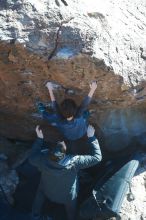 Bouldering in Hueco Tanks on 01/06/2020 with Blue Lizard Climbing and Yoga

Filename: SRM_20200106_1451130.jpg
Aperture: f/5.6
Shutter Speed: 1/320
Body: Canon EOS-1D Mark II
Lens: Canon EF 50mm f/1.8 II