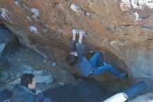 Bouldering in Hueco Tanks on 01/06/2020 with Blue Lizard Climbing and Yoga

Filename: SRM_20200106_1453290.jpg
Aperture: f/4.0
Shutter Speed: 1/320
Body: Canon EOS-1D Mark II
Lens: Canon EF 50mm f/1.8 II