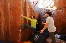 Bouldering in Hueco Tanks on 02/14/2020 with Blue Lizard Climbing and Yoga

Filename: SRM_20200214_1136300.jpg
Aperture: f/4.0
Shutter Speed: 1/250
Body: Canon EOS-1D Mark II
Lens: Canon EF 16-35mm f/2.8 L