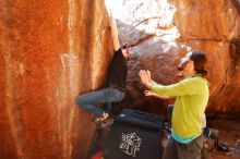 Bouldering in Hueco Tanks on 02/14/2020 with Blue Lizard Climbing and Yoga

Filename: SRM_20200214_1141470.jpg
Aperture: f/3.2
Shutter Speed: 1/250
Body: Canon EOS-1D Mark II
Lens: Canon EF 16-35mm f/2.8 L