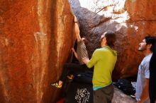 Bouldering in Hueco Tanks on 02/14/2020 with Blue Lizard Climbing and Yoga

Filename: SRM_20200214_1142090.jpg
Aperture: f/4.0
Shutter Speed: 1/250
Body: Canon EOS-1D Mark II
Lens: Canon EF 16-35mm f/2.8 L