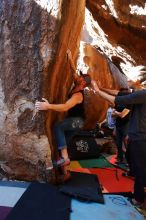 Bouldering in Hueco Tanks on 02/14/2020 with Blue Lizard Climbing and Yoga

Filename: SRM_20200214_1143510.jpg
Aperture: f/5.0
Shutter Speed: 1/250
Body: Canon EOS-1D Mark II
Lens: Canon EF 16-35mm f/2.8 L