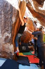 Bouldering in Hueco Tanks on 02/14/2020 with Blue Lizard Climbing and Yoga

Filename: SRM_20200214_1144030.jpg
Aperture: f/4.0
Shutter Speed: 1/250
Body: Canon EOS-1D Mark II
Lens: Canon EF 16-35mm f/2.8 L