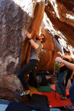 Bouldering in Hueco Tanks on 02/14/2020 with Blue Lizard Climbing and Yoga

Filename: SRM_20200214_1145030.jpg
Aperture: f/5.0
Shutter Speed: 1/250
Body: Canon EOS-1D Mark II
Lens: Canon EF 16-35mm f/2.8 L