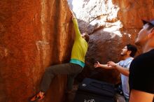 Bouldering in Hueco Tanks on 02/14/2020 with Blue Lizard Climbing and Yoga

Filename: SRM_20200214_1146360.jpg
Aperture: f/4.0
Shutter Speed: 1/250
Body: Canon EOS-1D Mark II
Lens: Canon EF 16-35mm f/2.8 L