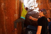 Bouldering in Hueco Tanks on 02/14/2020 with Blue Lizard Climbing and Yoga

Filename: SRM_20200214_1146410.jpg
Aperture: f/4.0
Shutter Speed: 1/250
Body: Canon EOS-1D Mark II
Lens: Canon EF 16-35mm f/2.8 L