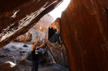 Bouldering in Hueco Tanks on 02/14/2020 with Blue Lizard Climbing and Yoga

Filename: SRM_20200214_1148280.jpg
Aperture: f/7.1
Shutter Speed: 1/250
Body: Canon EOS-1D Mark II
Lens: Canon EF 16-35mm f/2.8 L